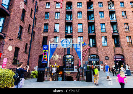 Le Beatles Story est une attraction touristique à dédié à la 1960 groupe de rock les Beatles à Liverpool. Banque D'Images