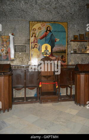 Monastère de la tentation, Jéricho, Palestine Banque D'Images