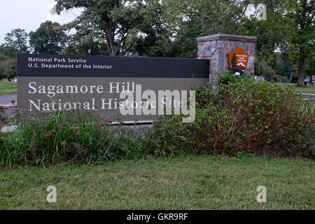 Sagamore Hill National Historic Site, l'accueil du président Theodore Roosevelt, Oyster Bay, New York Banque D'Images