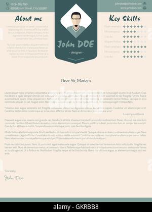 Lettre moderne avec des détails de conception Illustration de Vecteur