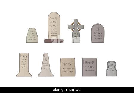 Collection des graves Illustration de Vecteur