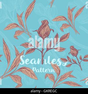 Motif floral transparent très tendance Illustration de Vecteur