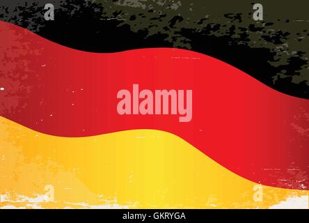 Allemagne Flag Grunge Illustration de Vecteur