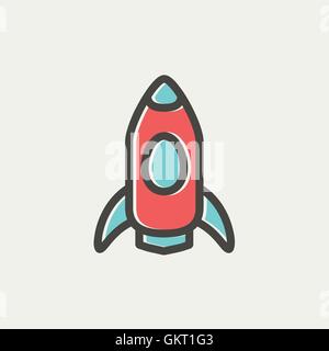 Démarrage d'entreprise l'icône de la ligne mince Illustration de Vecteur