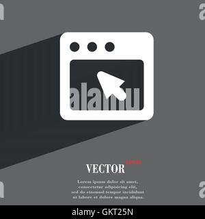 La boîte de dialogue symbole icône moderne télévision web design avec ombre et de l'espace pour votre texte. Vector Illustration de Vecteur