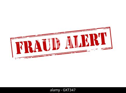Alerte à la fraude Illustration de Vecteur