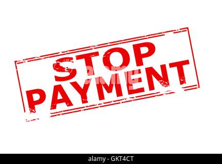 Arrêt de paiement Illustration de Vecteur