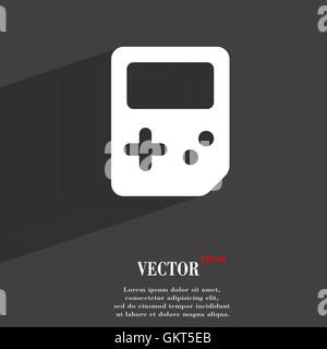 Symbole icône Tetris télévision web design moderne avec grande ombre et de l'espace pour votre texte. Vector Illustration de Vecteur