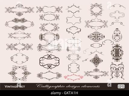 Ensemble d'éléments graphiques de vecteur pour la conception Illustration de Vecteur