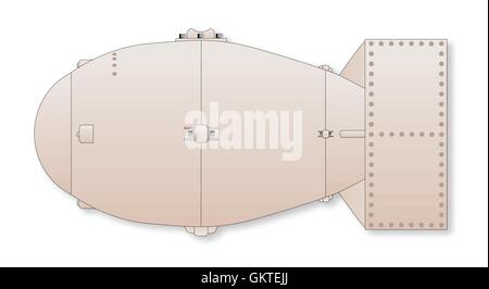 Bombe atomique Illustration de Vecteur