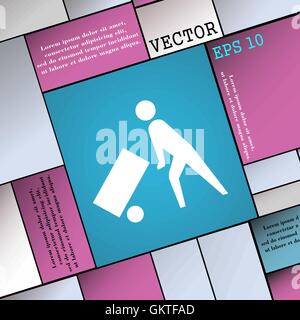 L'icône du chargeur signe. Une télévision moderne style pour votre conception. Vector Illustration de Vecteur