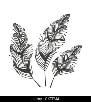 Plumes Illustration de Vecteur