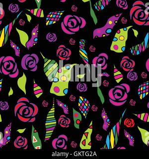 Fleurs rose Vector illustration parfaite. Illustration de Vecteur
