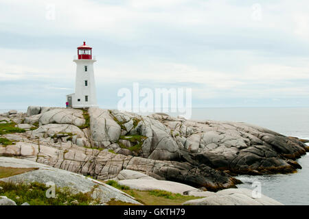 Peggys Cove Lighthouse - Nova Scotia - Canada Banque D'Images