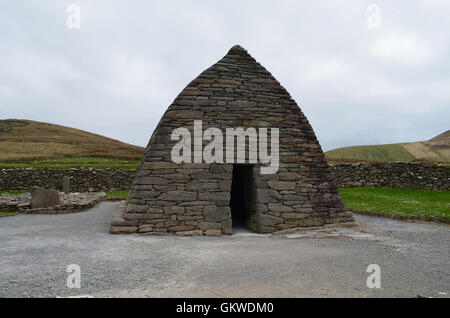L'Oratoire Gallarus trouvés dans les collines de Slea Head Penninsula. Banque D'Images