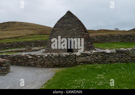 L'oratoire gallarus en pierre sur la péninsule de Slea Head. Banque D'Images