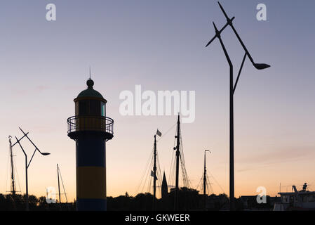 Scène de port à Eckernfoerde, Allemagne, Banque D'Images