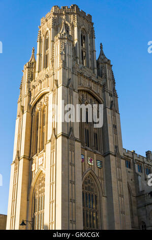 La Wills Tower de l'Université de Bristol. Banque D'Images