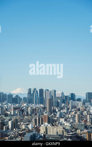 Gratte-ciel de Shinjuku et le Mt Fuji, vue d'Bunkyo-Ku,Tokyo, Japon Banque D'Images