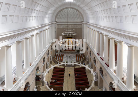 Copenhague, Danemark - 15 août 2016 : vue de l'intérieur de la cathédrale Vor Frue Banque D'Images