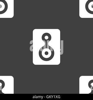 L'icône de la bande vidéo signe. Motif transparente sur un fond gris. Vector Illustration de Vecteur