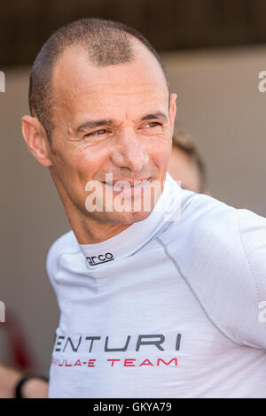 Donington Park, Royaume-Uni. 24 août, 2016. Formule E journée d'essai à Donnington Park Raceway 2016 Crédit : David Holbrook/Alamy Live News Banque D'Images