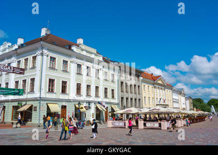 Raekoja plats, place de la mairie, Tartu, Estonie, pays Baltes, Europe Banque D'Images