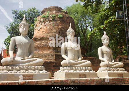 L'ancienne capitale de Siam, la Thaïlande Ayuttaya Banque D'Images