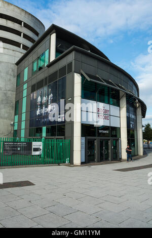 L'extérieur du stade de rugby de Twickenham, London, Angleterre, Royaume-Uni Banque D'Images