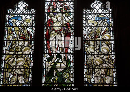 Vitrail, église St John's Kirk ; Perth, Ecosse, Royaume-Uni Banque D'Images