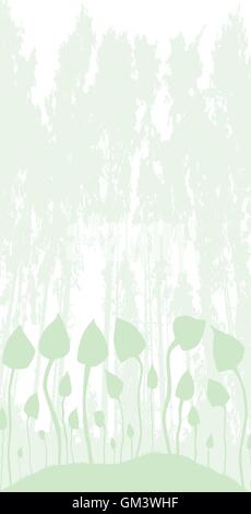 Des champignons dans la forêt Illustration de Vecteur