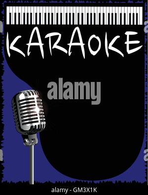 Soirée karaoké Illustration de Vecteur