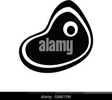 Icône Steak Illustration design Illustration de Vecteur