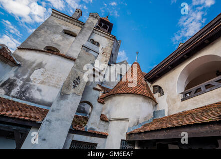 Le Château de Bran près de Bran, Roumanie, communément appelé "château de Dracula", accueil de personnage de Bram Stoker's Dracula" "roman Banque D'Images