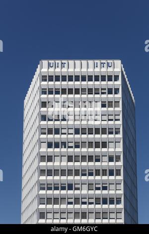 Le bâtiment de l'Union internationale des télécommunications à Genève, Suisse Banque D'Images