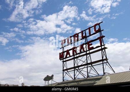 Seattles Pike place Market Banque D'Images