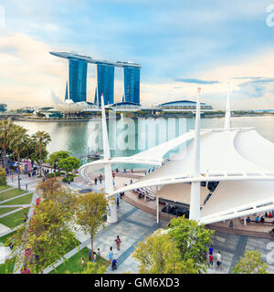 Vue sur le centre de Singapour Banque D'Images