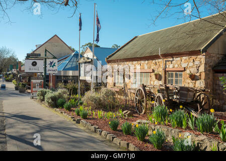 L'ancien moulin en Hahndorf Adelaide en Australie du Sud, le quartier pittoresque de collines d'Adélaïde. Banque D'Images