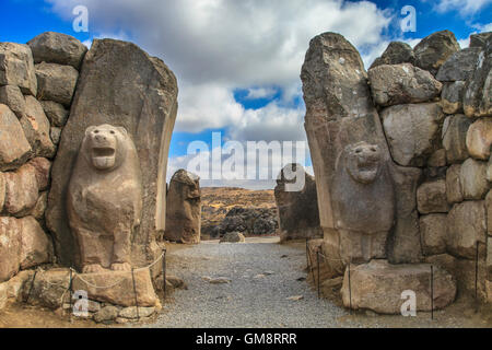 Les Lions Gate, ancienne ville de Hattusha Banque D'Images