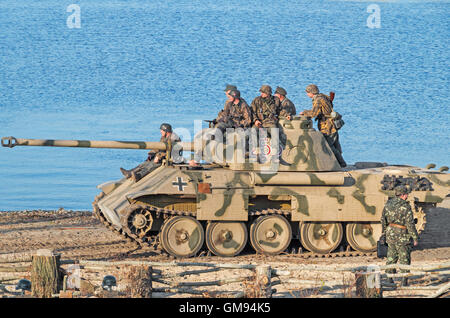 Kiev, UKRAINE - le 29 octobre 2013 : l'infanterie motorisée allemande position occupée pour tenir compte de l'attaque de l'Armée Rouge Banque D'Images