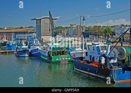 Port de pêche, port de pêche de Dieppe Banque D'Images