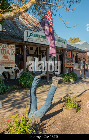 Une boutique de souvenirs dans l'Australie du Sud, Hahndorf Adelaide Hills pittoresque. Banque D'Images