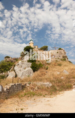 Le Paleo Frourio (Vieux Fort) La ville de Corfou, Corfou, Grèce Banque D'Images