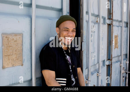 Anderson .Paak pose pour portrait session le 5 avril 2016 à Los Angeles, Californie, USA Banque D'Images
