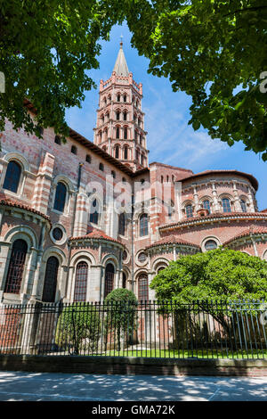 Basilique Saint-Sernin est un monument à Toulouse, France. Banque D'Images