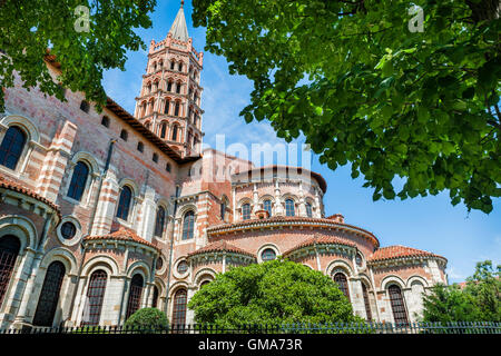 Basilique Saint-Sernin est un monument à Toulouse, France. Banque D'Images