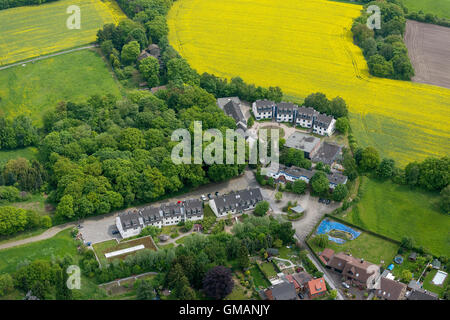 Vue aérienne, de la paix Village de la paix Village de l'action internationale, eV, à Ravenhorst, Sterkrade-Nord Oberhausen-Nord, vue aérienne de Banque D'Images