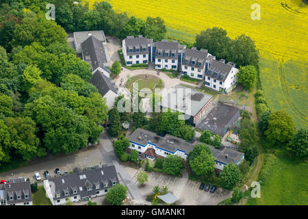 Vue aérienne, de la paix Village de la paix Village de l'action internationale, eV, à Ravenhorst, Sterkrade-Nord Oberhausen-Nord, vue aérienne de Banque D'Images