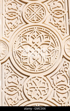 En Oman le mur de la grande mosquée de Mascate Résumé Contexte et à l'ancienne Banque D'Images