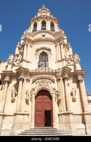 Église de Saint Joseph, Chiesa di San Giuseppe, Piazza Pola, Ragusa Ibla, Siracusa, Sicile, Italie Banque D'Images